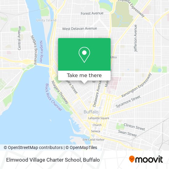 Mapa de Elmwood Village Charter School