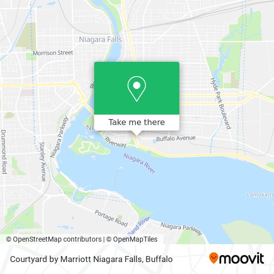 Mapa de Courtyard by Marriott Niagara Falls