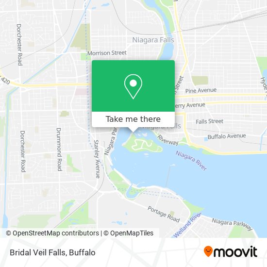 Mapa de Bridal Veil Falls