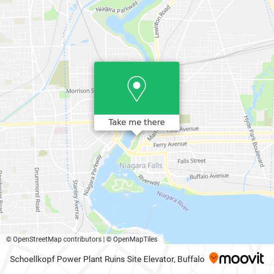 Schoellkopf Power Plant Ruins Site Elevator map