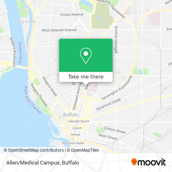 Allen/Medical Campus map