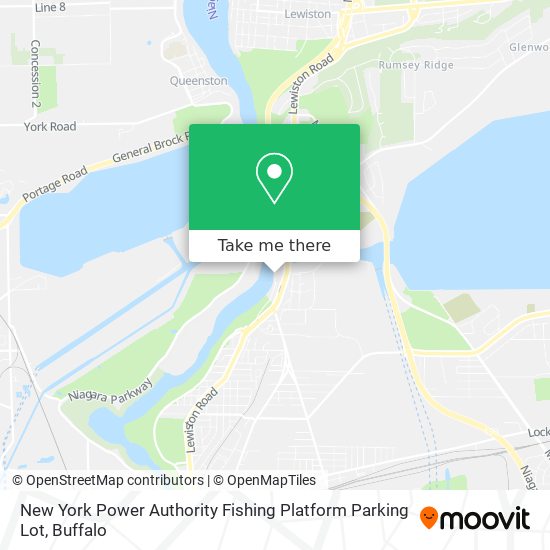 Mapa de New York Power Authority Fishing Platform Parking Lot