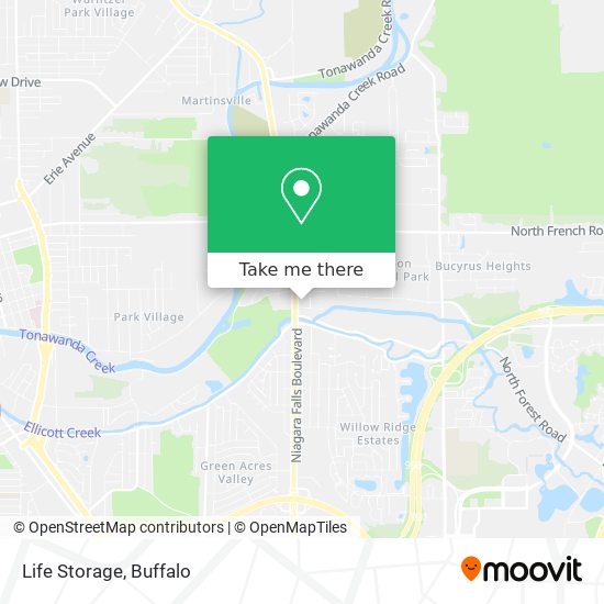 Mapa de Life Storage