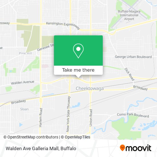 Mapa de Walden Ave Galleria Mall