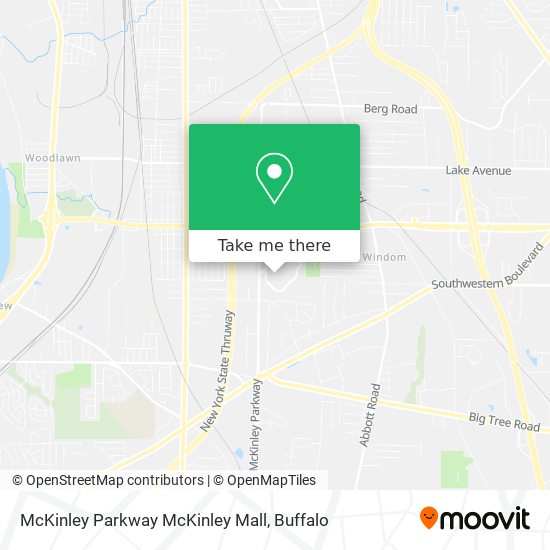 McKinley Parkway McKinley Mall map
