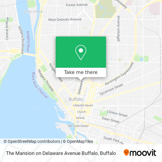 Mapa de The Mansion on Delaware Avenue Buffalo