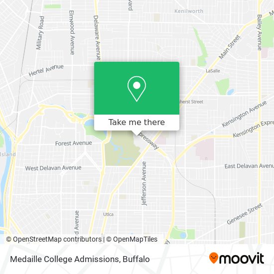 Medaille College Admissions map