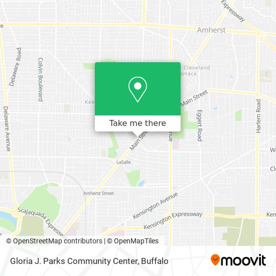 Gloria J. Parks Community Center map