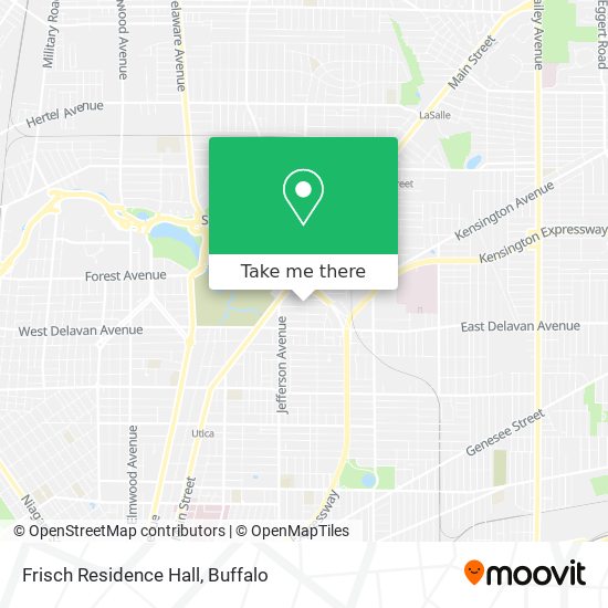 Frisch Residence Hall map