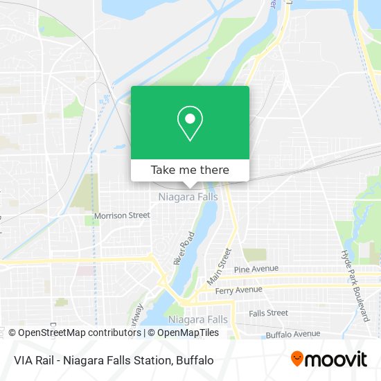 Mapa de VIA Rail - Niagara Falls Station