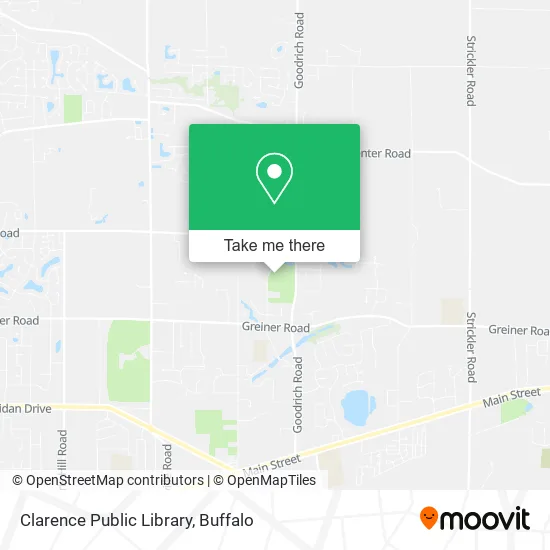 Clarence Public Library map