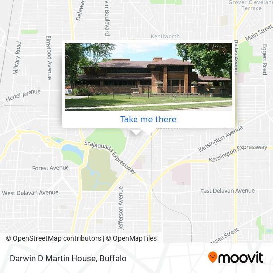 Darwin D Martin House map