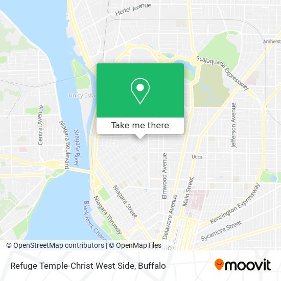 Mapa de Refuge Temple-Christ West Side