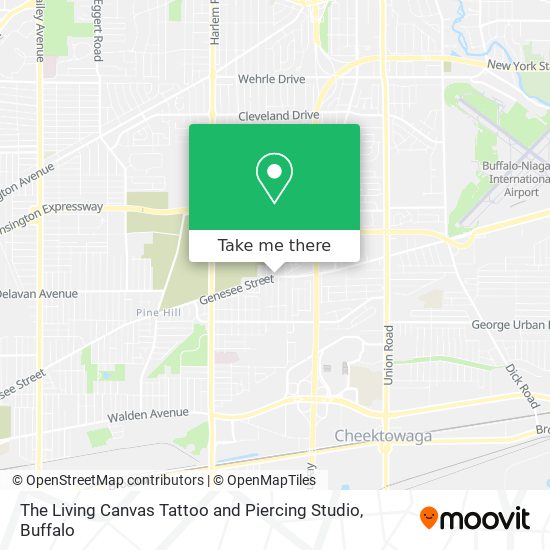 The Living Canvas Tattoo and Piercing Studio map