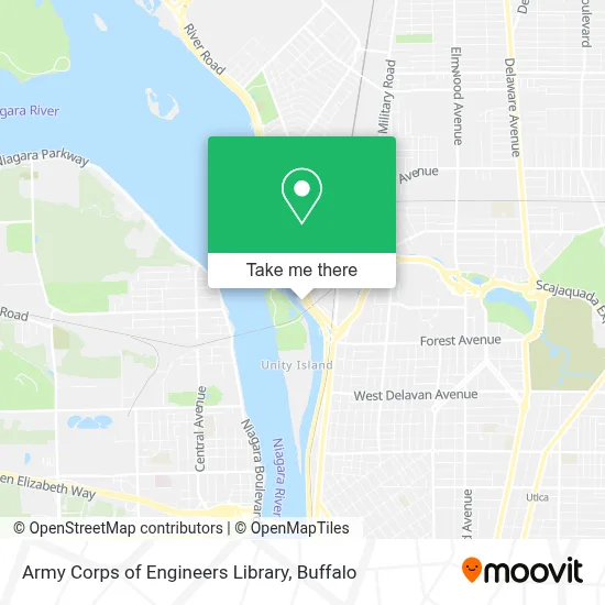 Army Corps of Engineers Library map