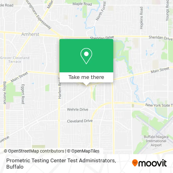 Prometric Testing Center Test Administrators map