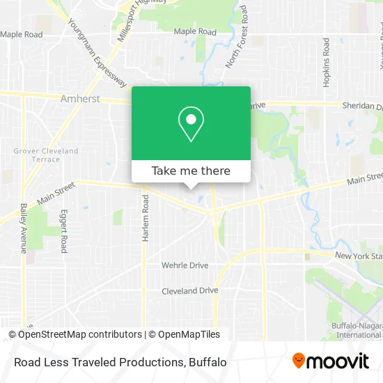 Road Less Traveled Productions map