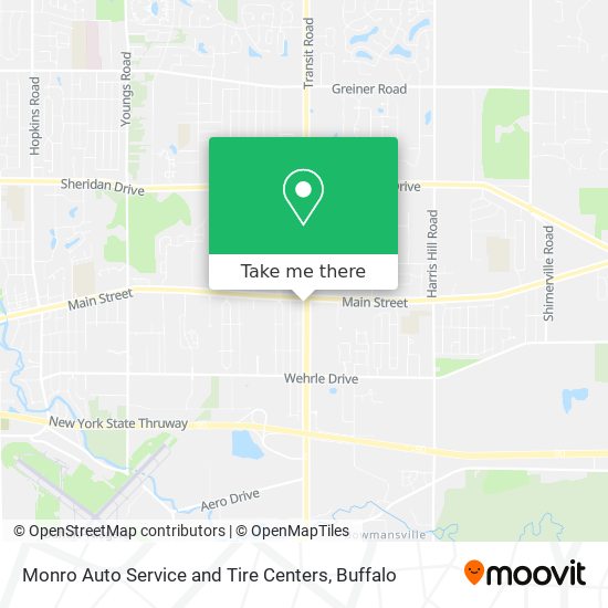 Monro Auto Service and Tire Centers map