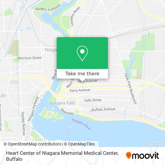Mapa de Heart Center of Niagara Memorial Medical Center