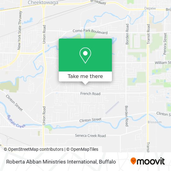 Mapa de Roberta Abban Ministries International