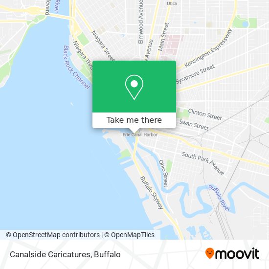 Canalside Caricatures map