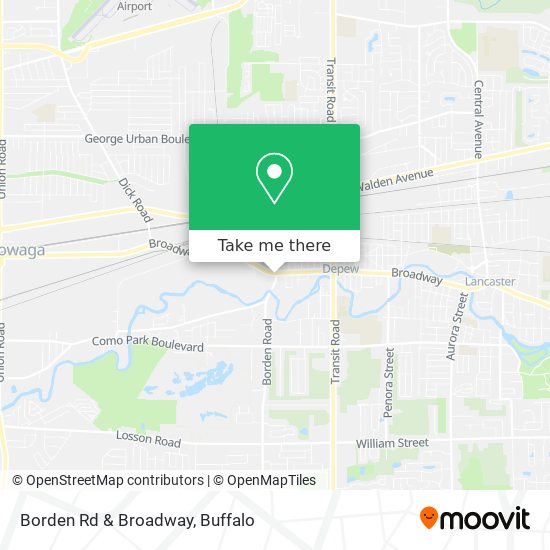 Mapa de Borden Rd & Broadway