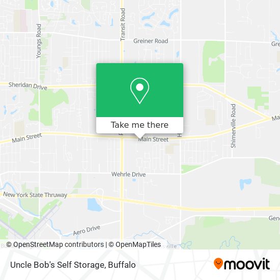Uncle Bob's Self Storage map