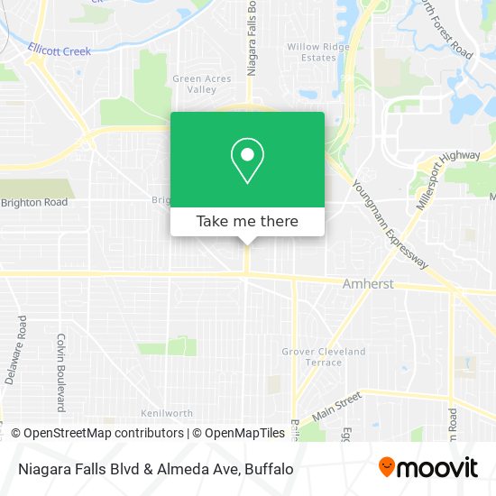 Mapa de Niagara Falls Blvd & Almeda Ave