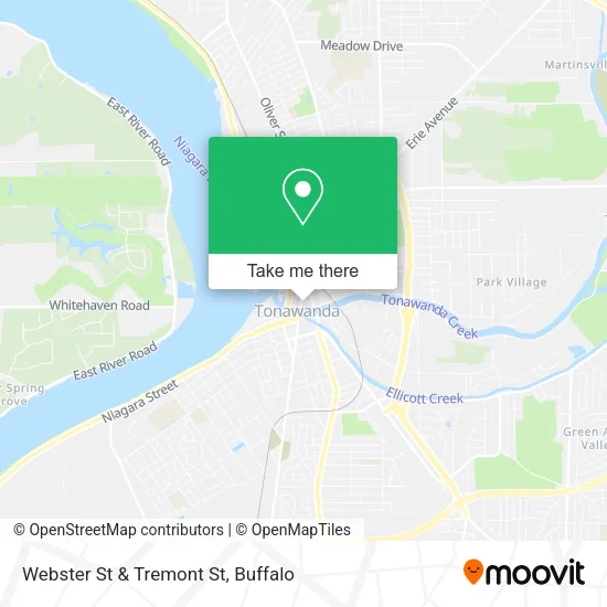 Webster St & Tremont St map
