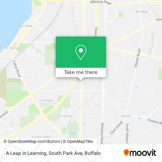 A Leap in Learning, South Park Ave map