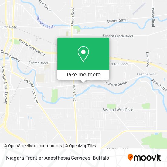 Mapa de Niagara Frontier Anesthesia Services