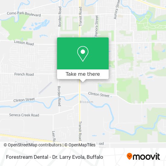 Forestream Dental - Dr. Larry Evola map