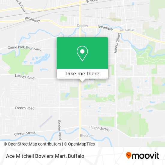 Ace Mitchell Bowlers Mart map