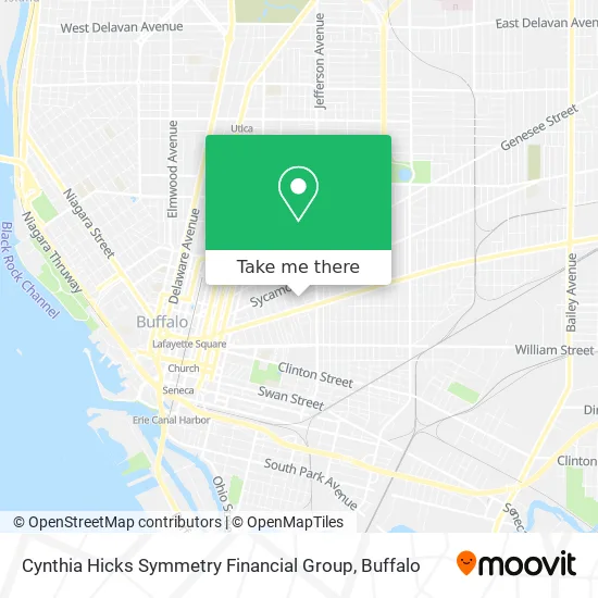 Mapa de Cynthia Hicks Symmetry Financial Group