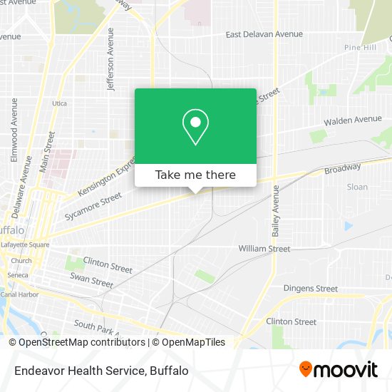 Endeavor Health Service map