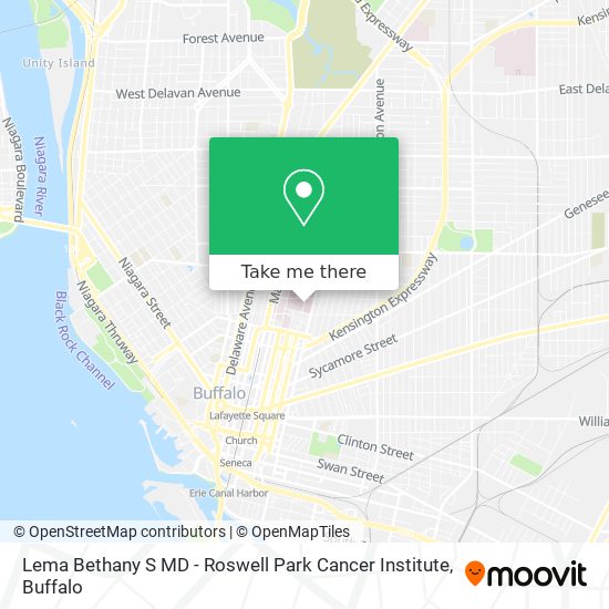 Lema Bethany S MD - Roswell Park Cancer Institute map