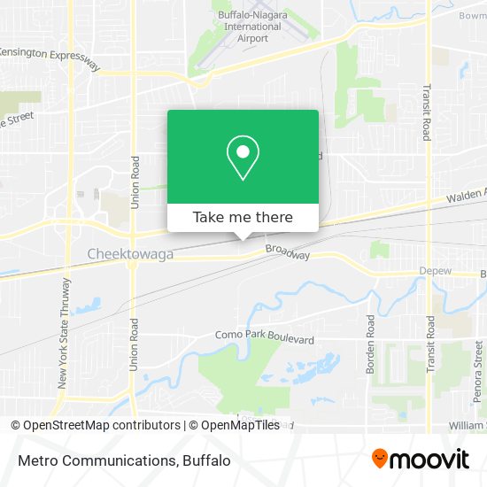 Metro Communications map