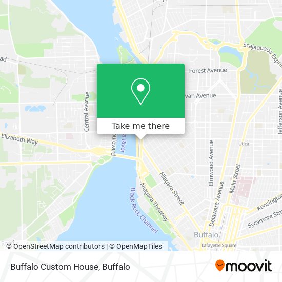 Mapa de Buffalo Custom House