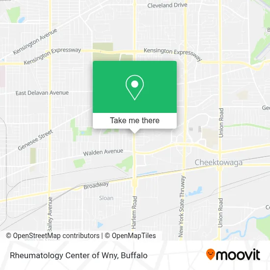 Rheumatology Center of Wny map