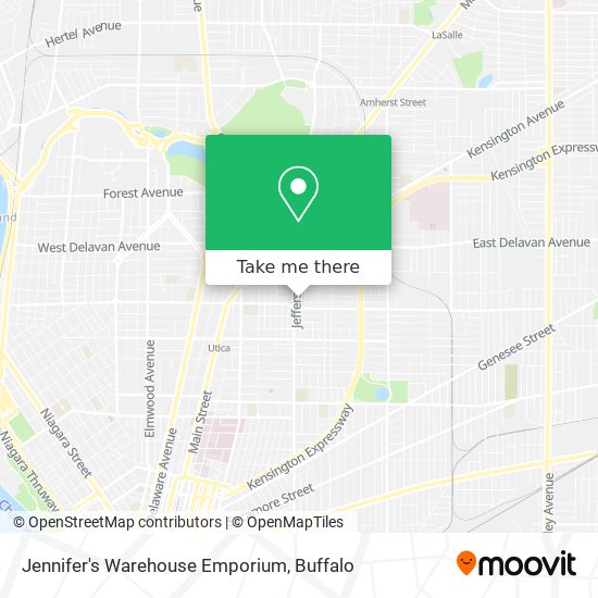 Mapa de Jennifer's Warehouse Emporium