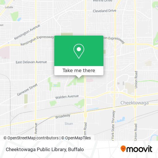 Mapa de Cheektowaga Public Library