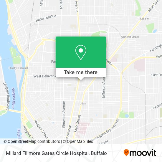 Mapa de Millard Fillmore Gates Circle Hospital