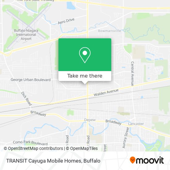 TRANSIT Cayuga Mobile Homes map