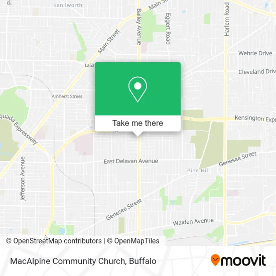 MacAlpine Community Church map
