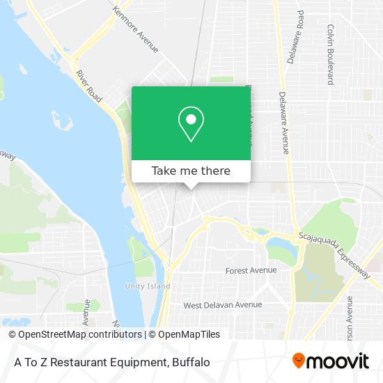 A To Z Restaurant Equipment map