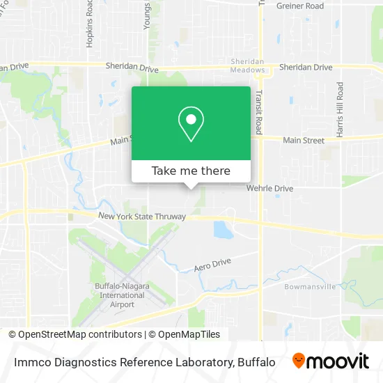 Mapa de Immco Diagnostics Reference Laboratory