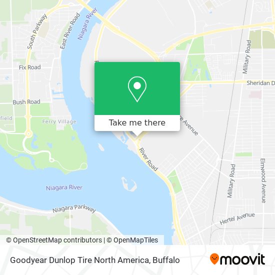 Mapa de Goodyear Dunlop Tire North America