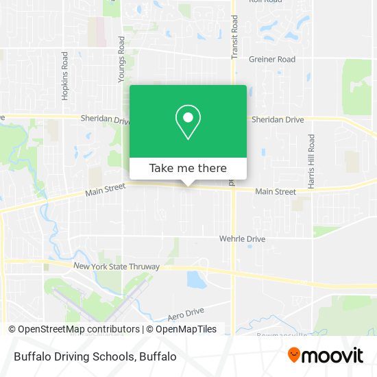 Mapa de Buffalo Driving Schools