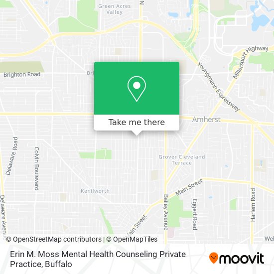 Mapa de Erin M. Moss Mental Health Counseling Private Practice
