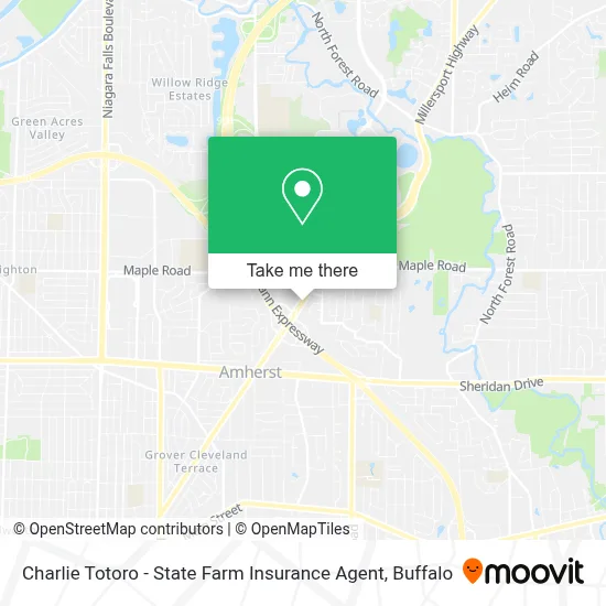 Charlie Totoro - State Farm Insurance Agent map